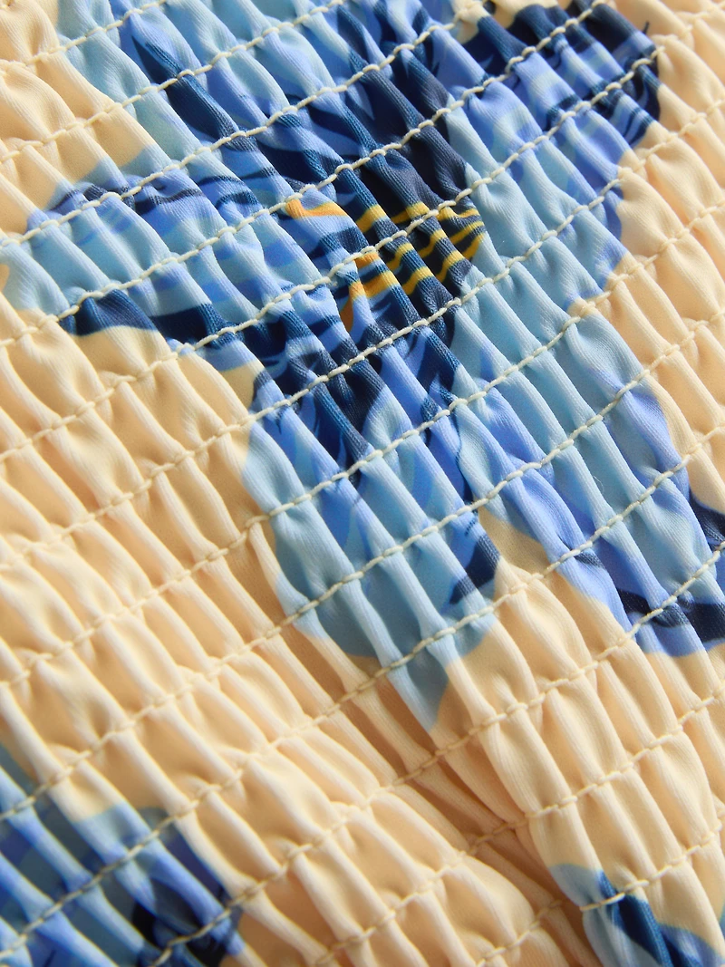 7-15yrs | Shirred Printed Bikini