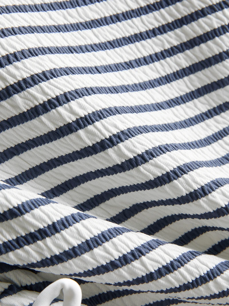 7-15yrs | Stripe Ruched Swimsuit