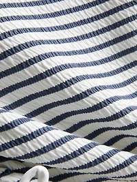 7-15yrs | Stripe Ruched Swimsuit
