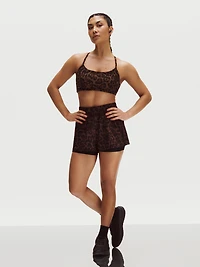 Leopard Racerback Active Crop Top