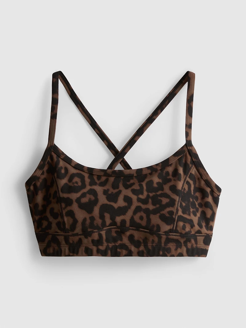 Leopard Racerback Active Crop Top