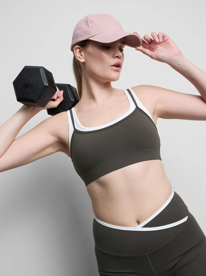 Double-Layered Active Crop Top