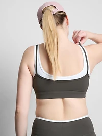 Double-Layered Active Crop Top