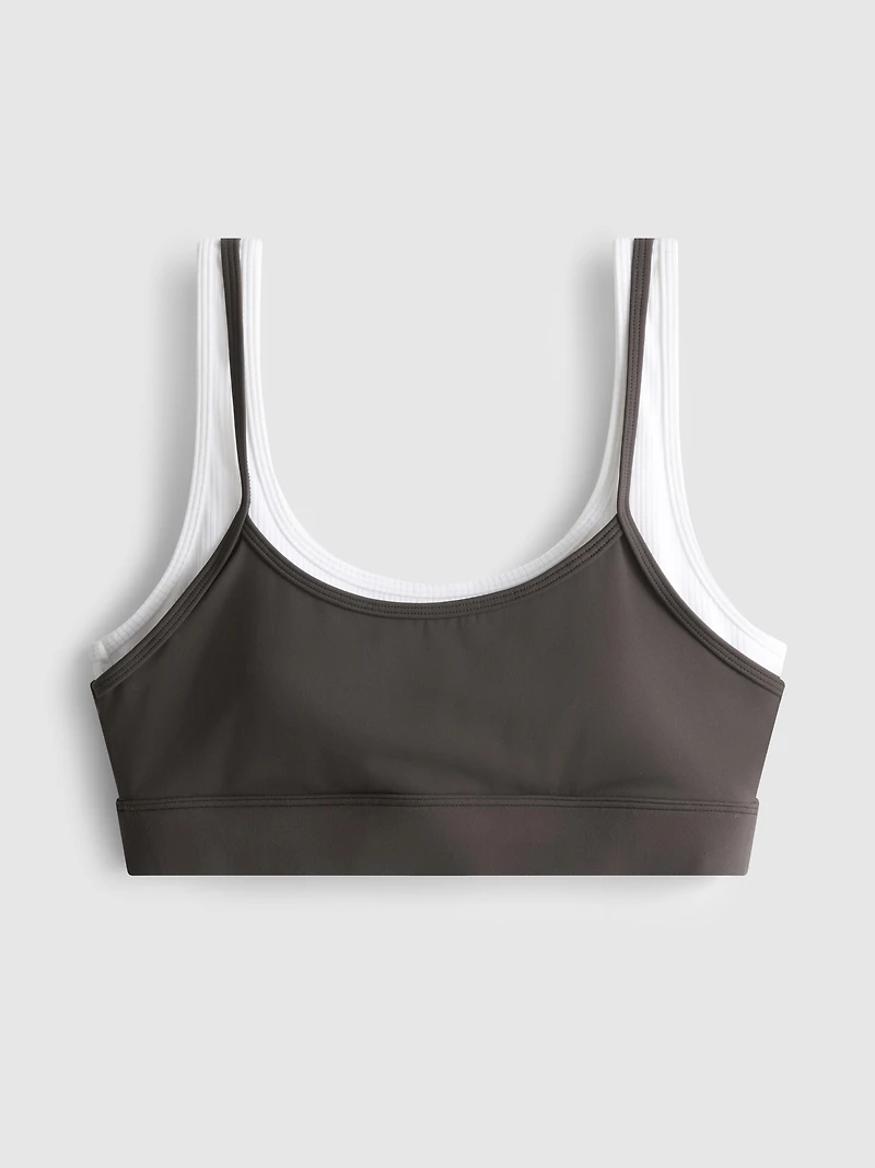 Double-Layered Active Crop Top