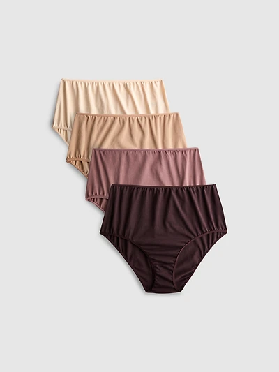 4pk Full Skin-Tone Briefs