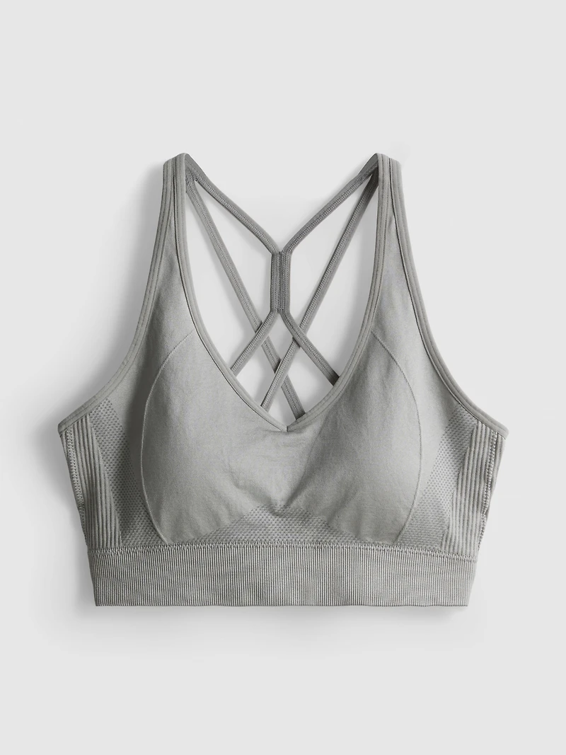 Seamless High-Shine Active Crop Top
