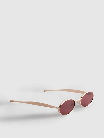 Oval Metal Sunglasses