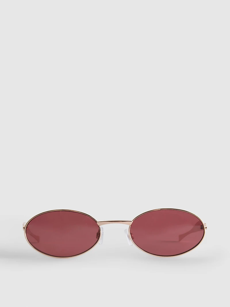 Oval Metal Sunglasses