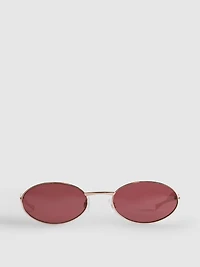 Oval Metal Sunglasses