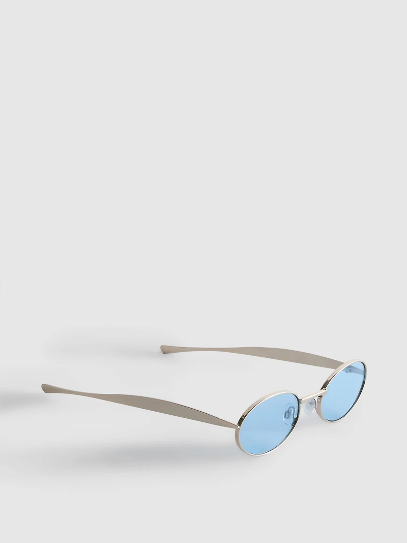 Oval Metal Sunglasses