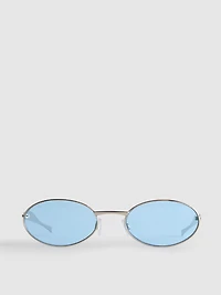 Oval Metal Sunglasses