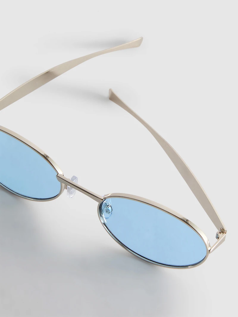 Oval Metal Sunglasses
