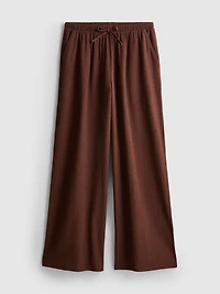 Crinkle Wide Leg Pants