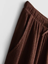 Crinkle Wide Leg Pants