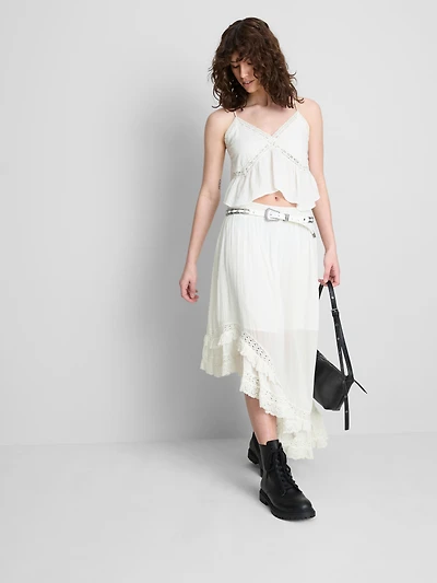 The Primark Scene | Cotton Broderie V-Neck Strappy Top