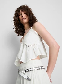The Primark Scene | Cotton Broderie V-Neck Strappy Top