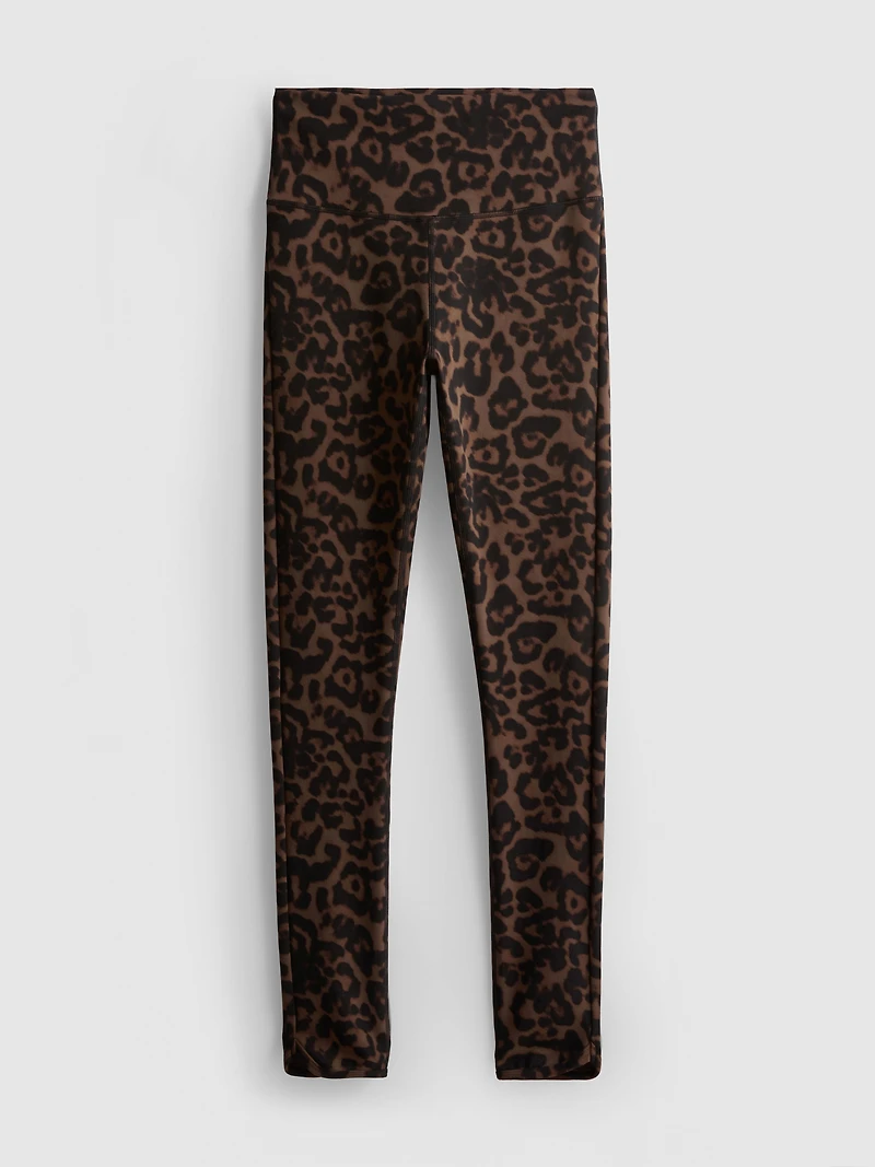 High Waisted Leopard Active Leggings