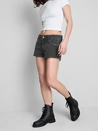 The Primark Scene | Cotton Denim Studded Micro Shorts