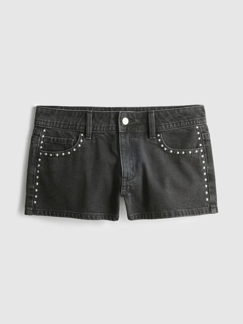The Primark Scene | Cotton Denim Studded Micro Shorts