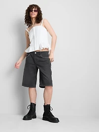 The Primark Scene | Cotton Denim Studded Jorts