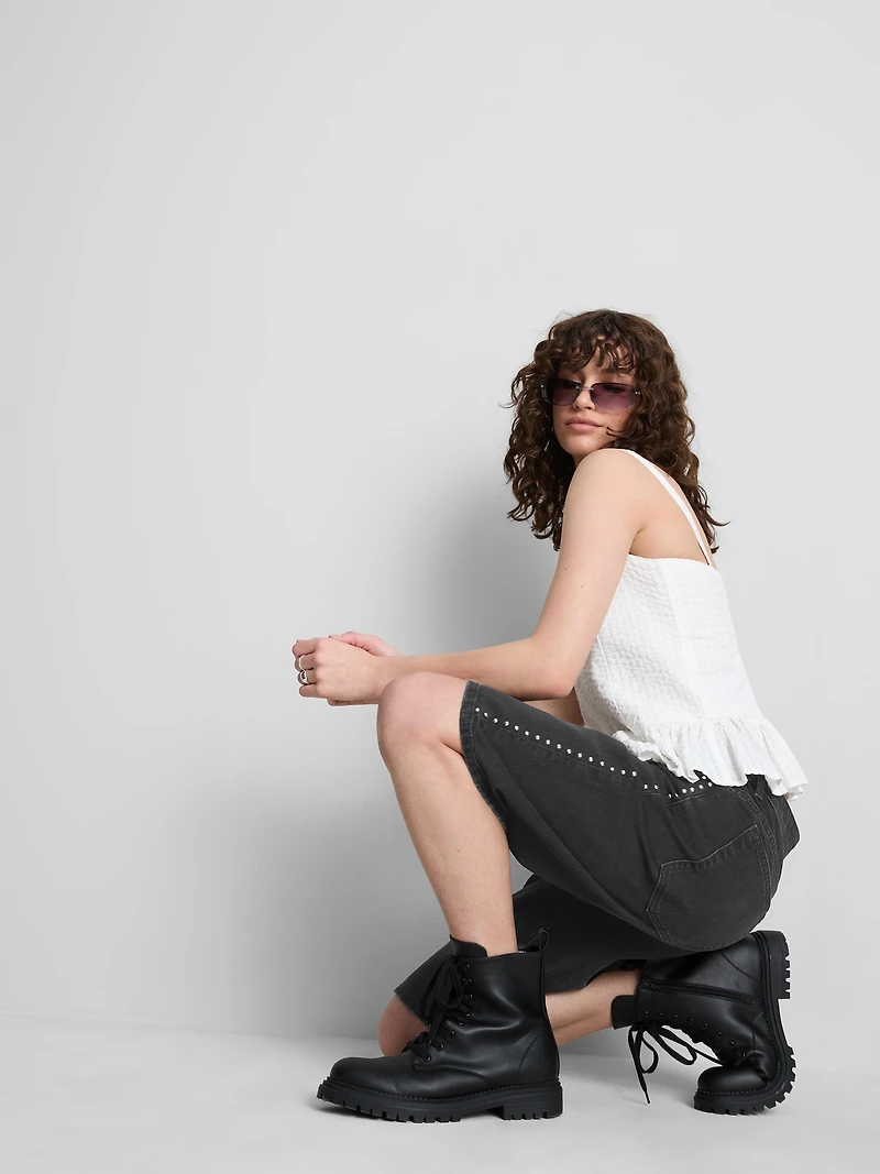 The Primark Scene | Cotton Denim Studded Jorts