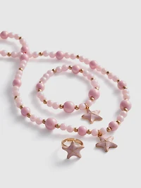 3-Piece Starfish Charm Jewelry Set