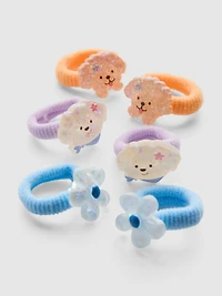 6pk Novelty Hair Ties