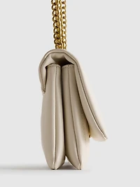 Flap-Over Panel Crossbody Bag