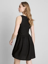 Textured Crinkle Mini Dress