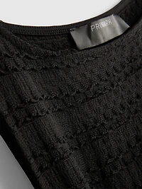 Textured Crinkle Mini Dress