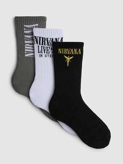 3pk Nirvana Ribbed Socks