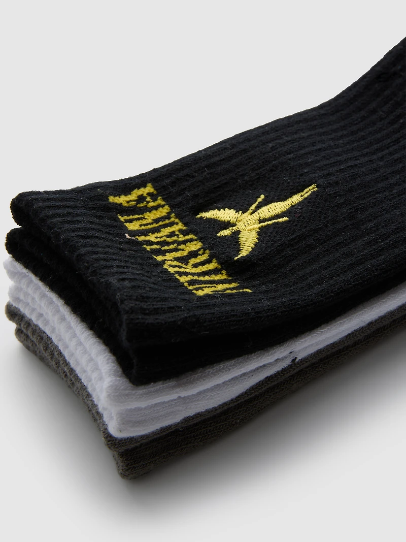 3pk Nirvana Ribbed Socks