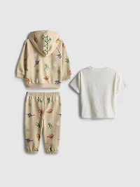 0-36mths | Jurassic World T-Shirt, Hoodie and Joggers Set