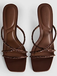 Embellished Strappy Heeled Sandals