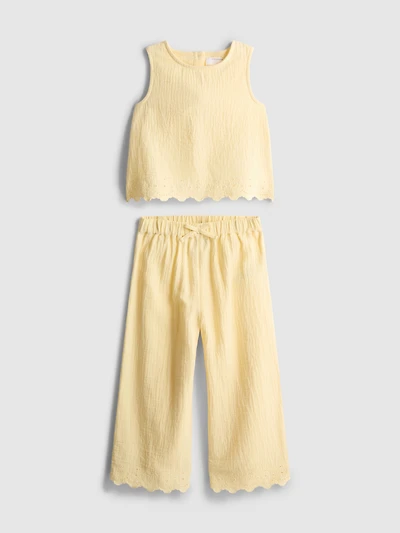 1.5-9yrs | Sleeveless Blouse and Pants Set