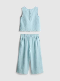 1.5-9yrs | Sleeveless Blouse and Pants Set