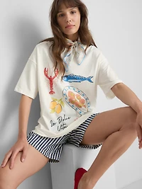 Oversized Dolce Vita Graphic Tee
