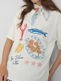 Oversized Dolce Vita Graphic Tee