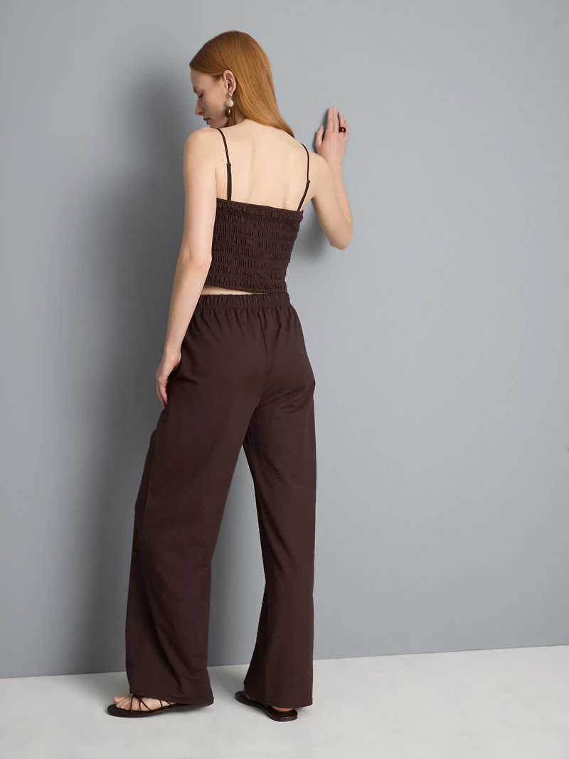 Jersey Wide Leg Pants