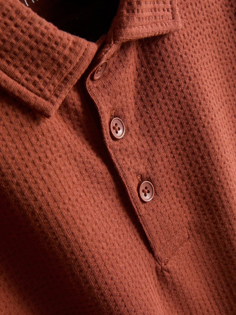 1-9yrs | Textured Polo Shirt and Shorts Set