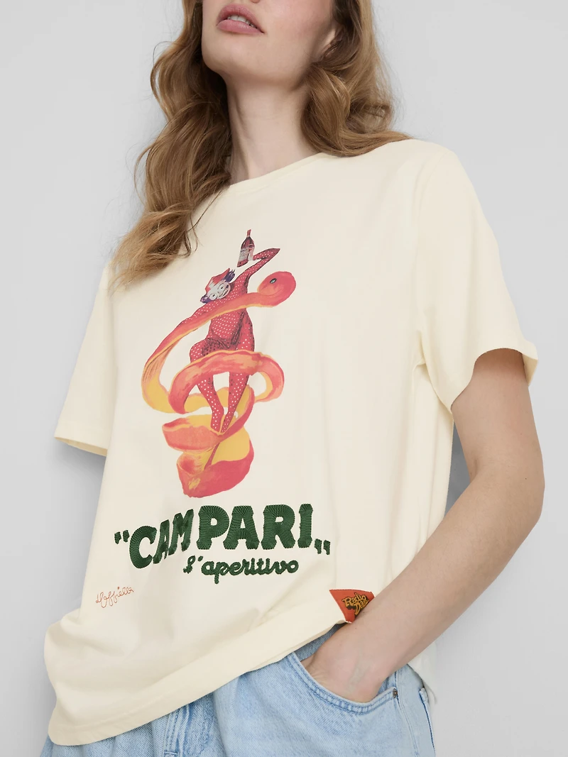 Campari Cotton Crew Neck Tee