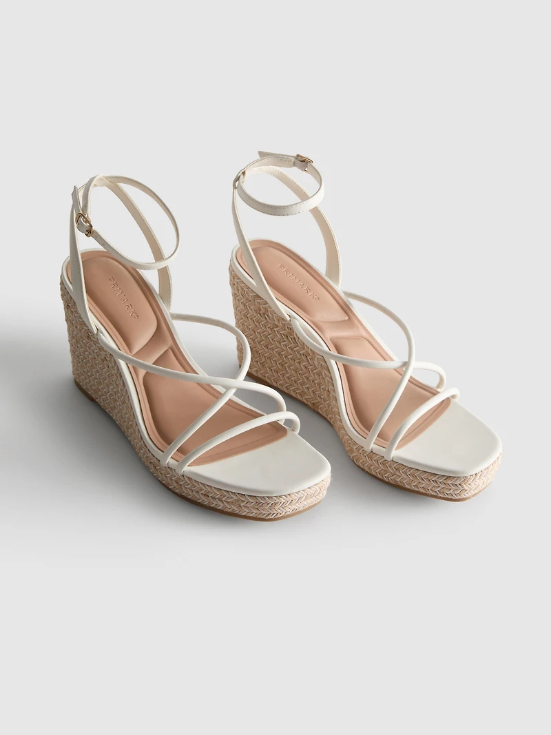 Strappy Espadrille Wedges