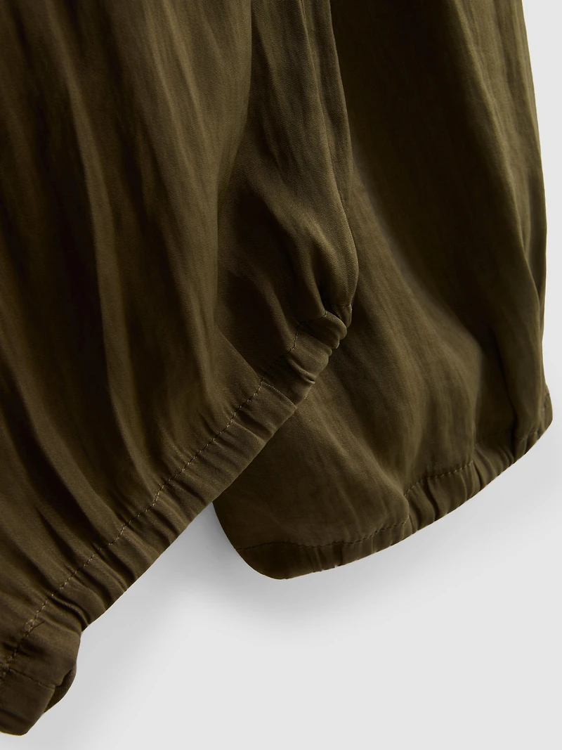 The Edit Cuffed Satin Pants
