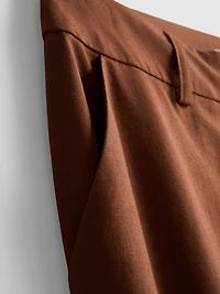 Linen Blend Straight Leg Pants
