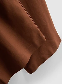 Linen Blend Straight Leg Pants
