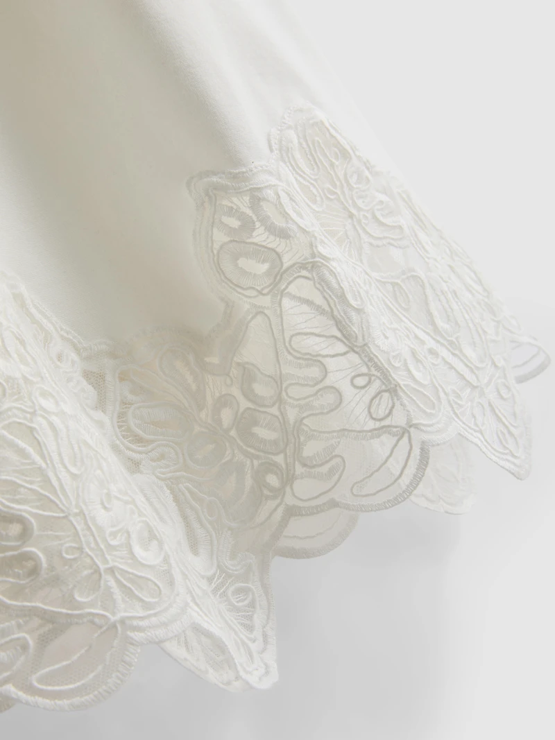 The Edit Lace Trim Tank Top