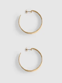 Textured Hoop Earrings