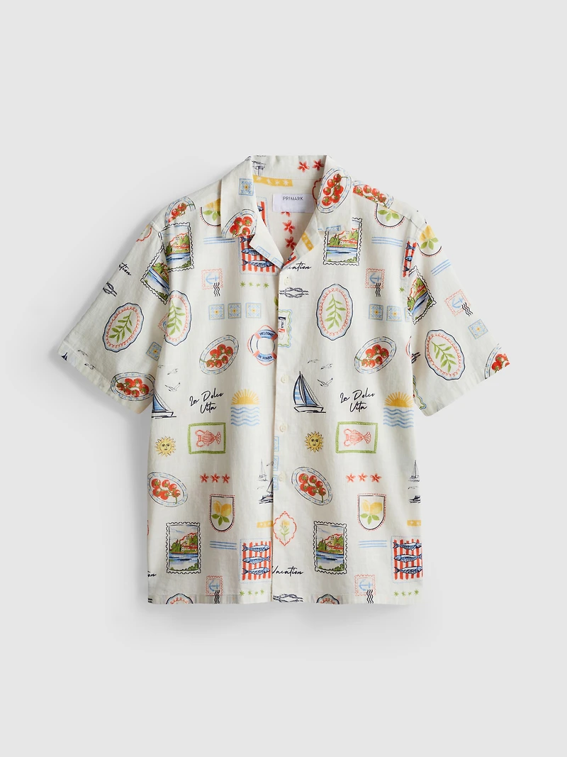 Postcard Revere Collar Shirt