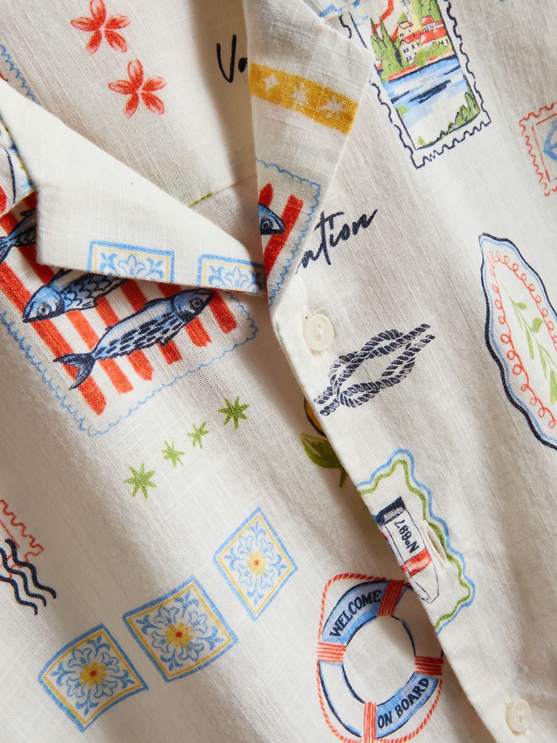 Postcard Revere Collar Shirt
