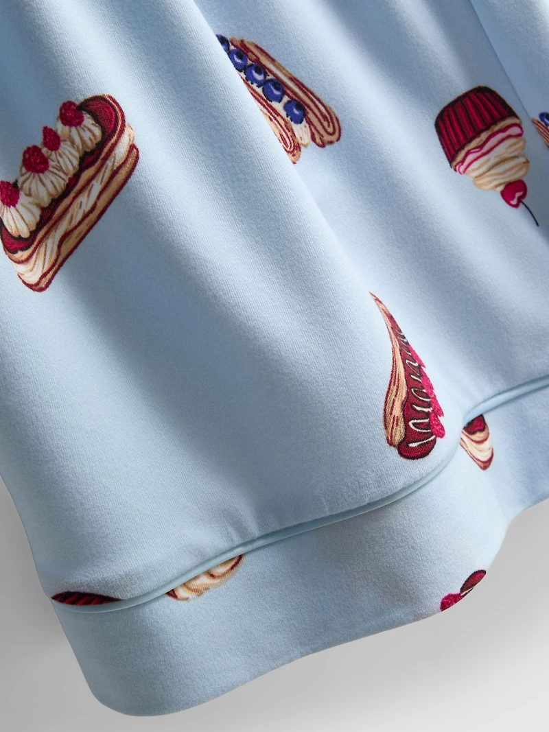 Printed Boyfriend Shorty Pajamas